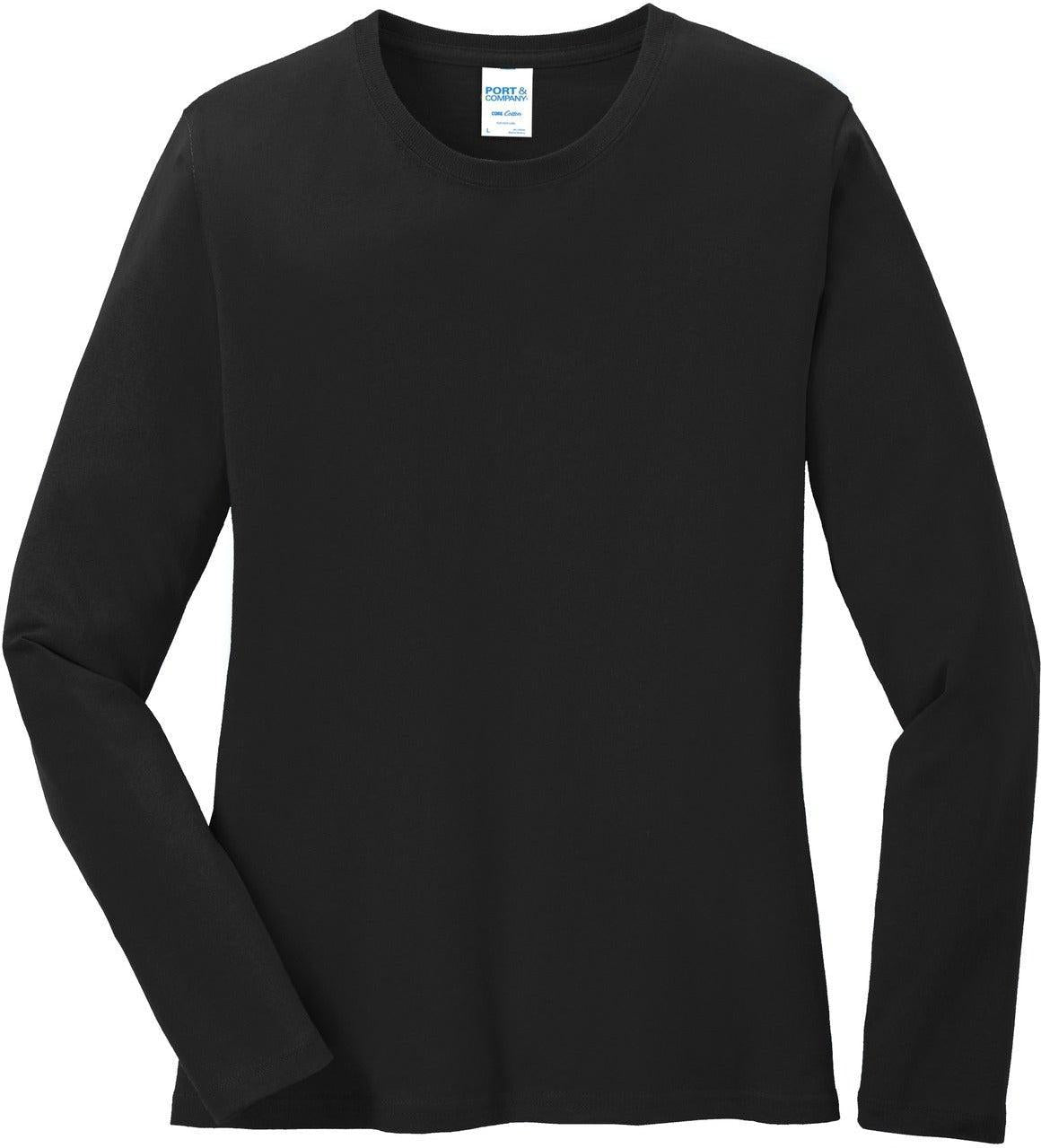 Port & Company Ladies Long Sleeve Cotton T-Shirt