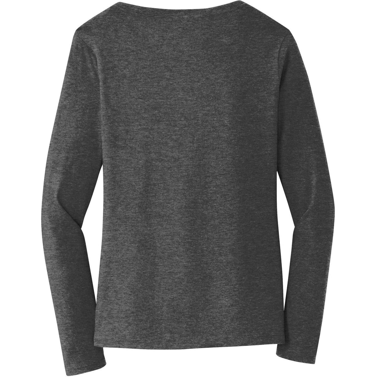no-logo Port & Company Ladies Long Sleeve Fan Favorite V-Neck Tee-Regular-Port & Company-Thread Logic