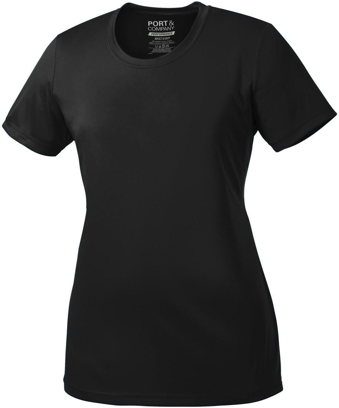 Port & Company Ladies Performance Tee-Regular-Port & Company-Jet Black-S-Thread Logic