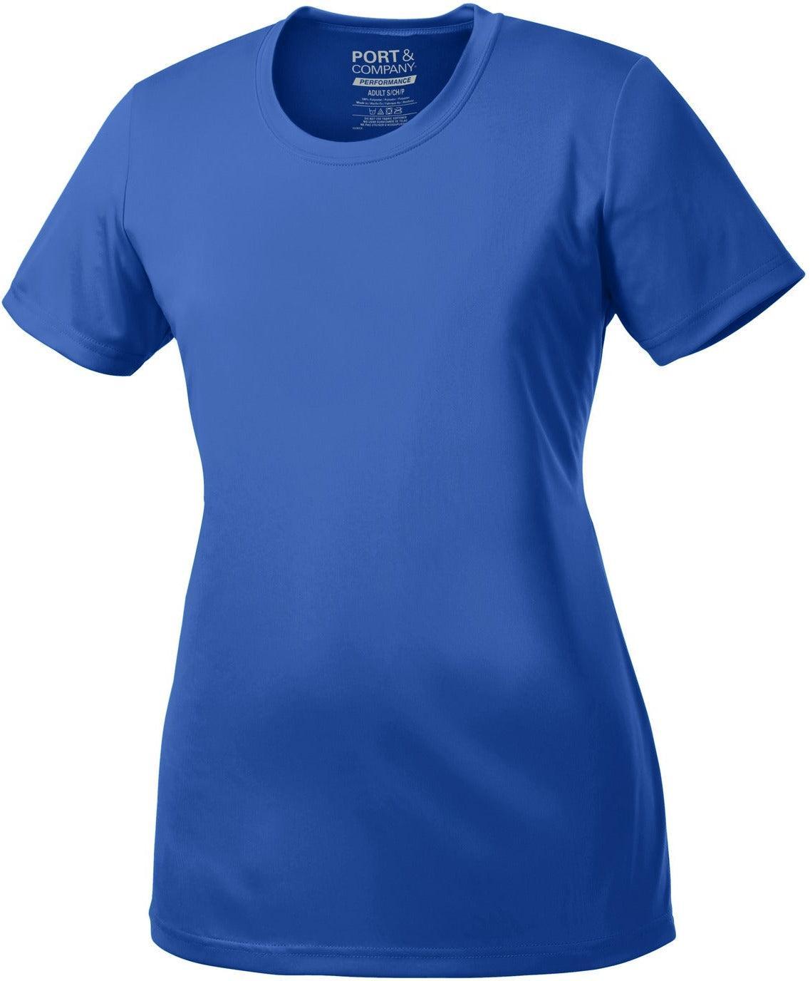 no-logo Port & Company Ladies Performance Tee-Regular-Port & Company-Royal-S-Thread Logic