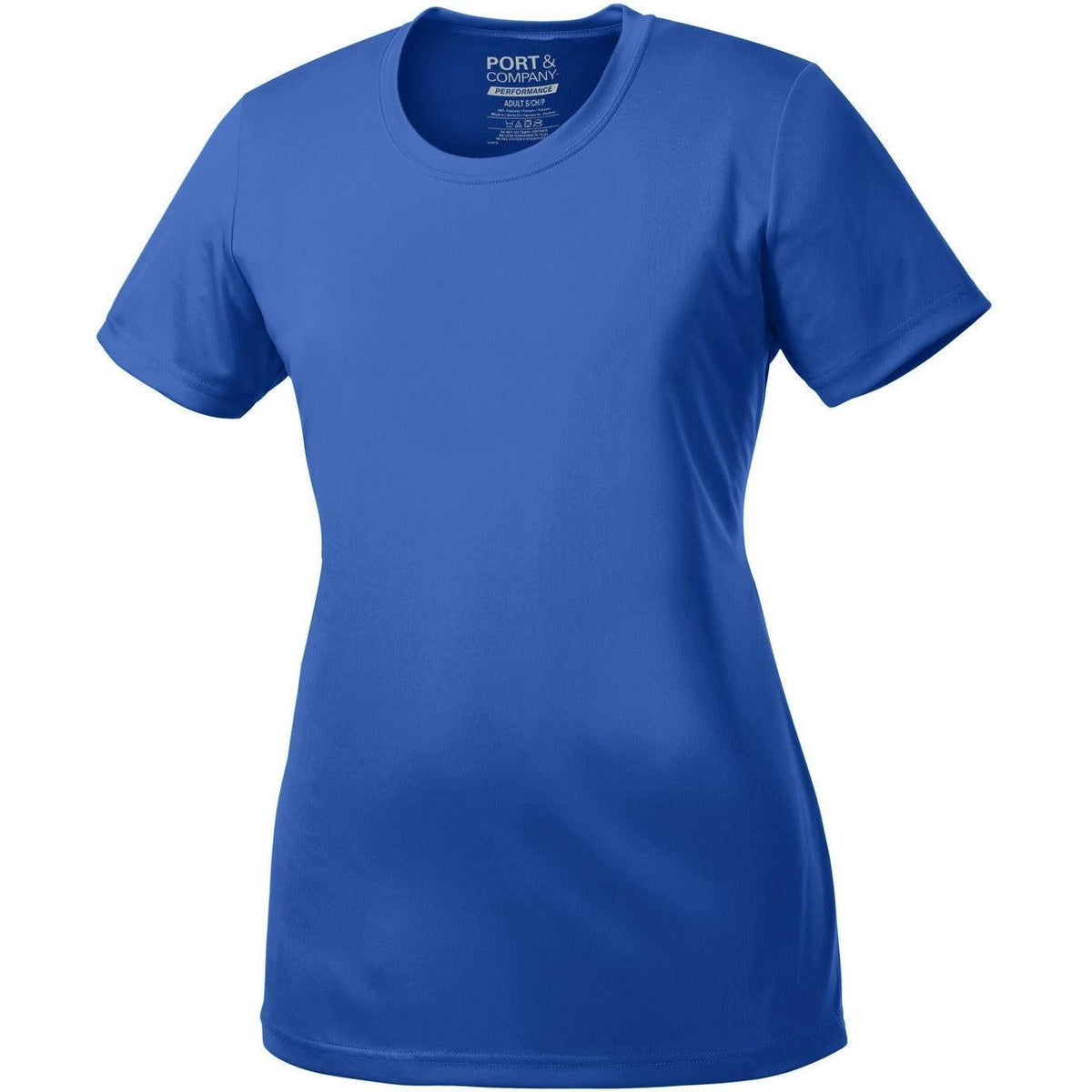 no-logo Port & Company Ladies Performance Tee-Regular-Port & Company-Royal-S-Thread Logic