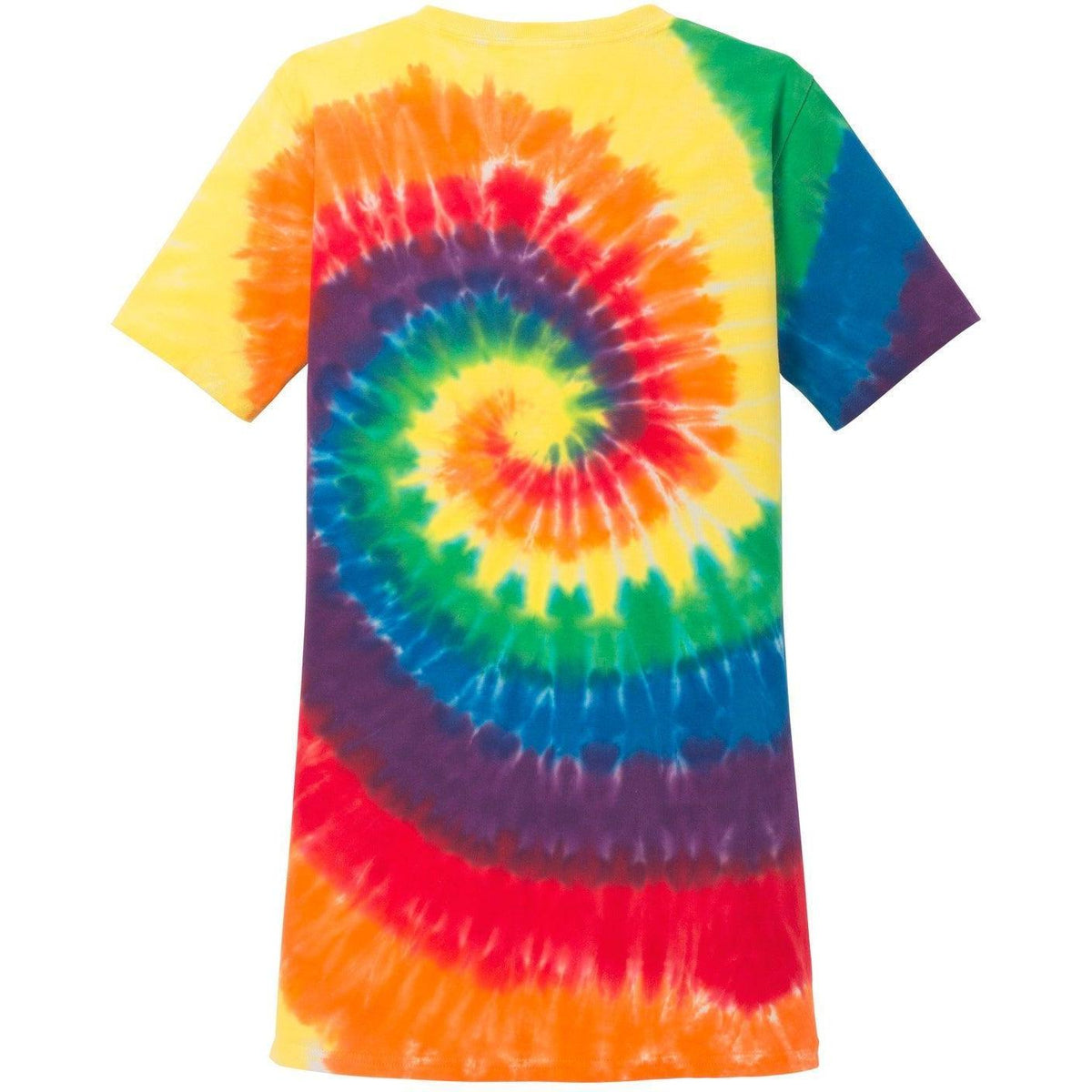 no-logo Port & Company Women's Tie-Dye V-Neck Tee-Polos-Port & Company-Thread Logic