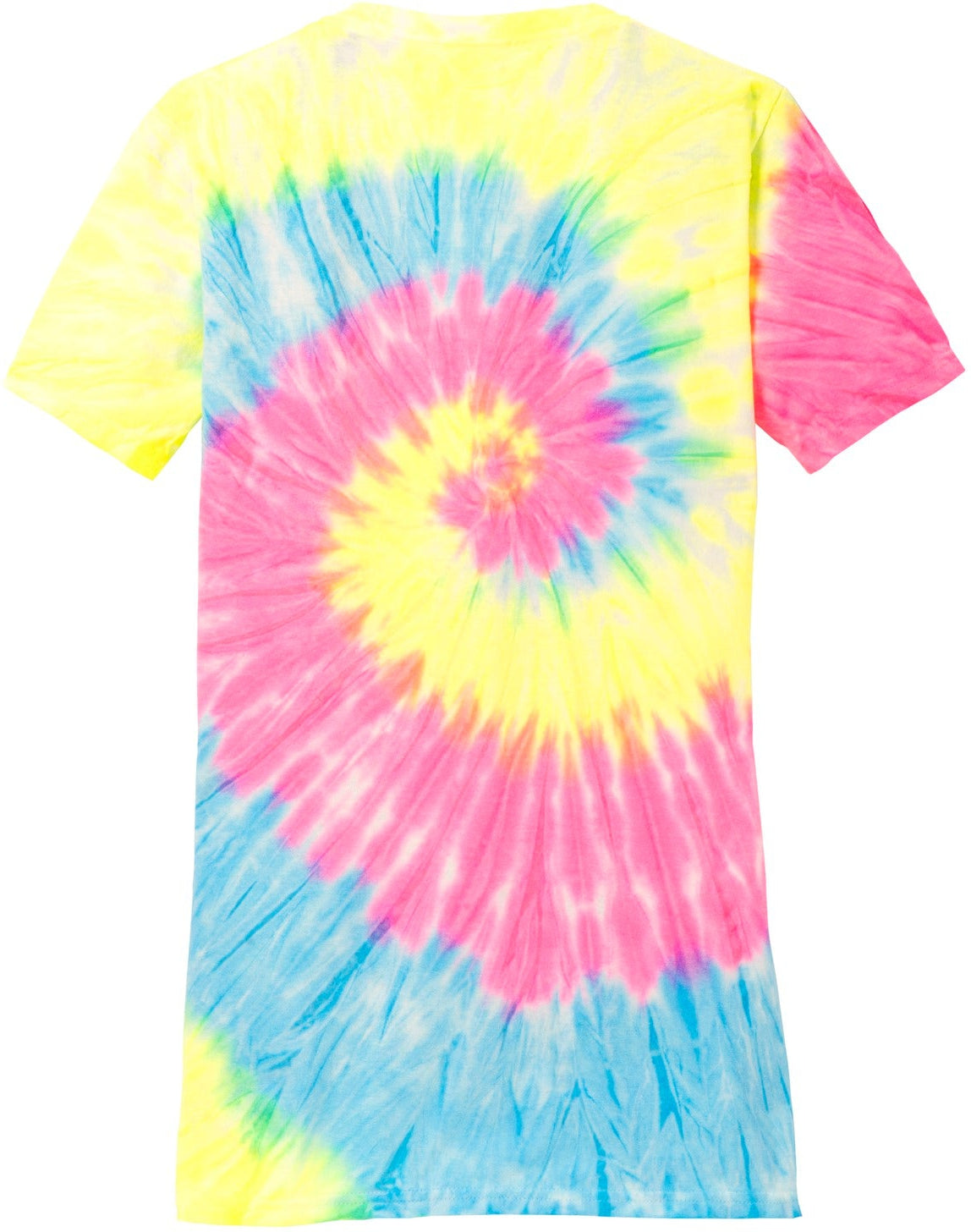 no-logo Port & Company Ladies Tie-Dye V-Neck Tee-Regular-Port & Company-Thread Logic