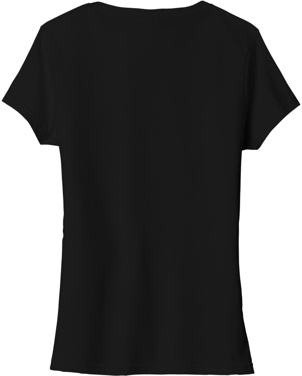 no-logo Port & Company Ladies Tri-Blend V-Neck Tee-Regular-Port & Company-Thread Logic