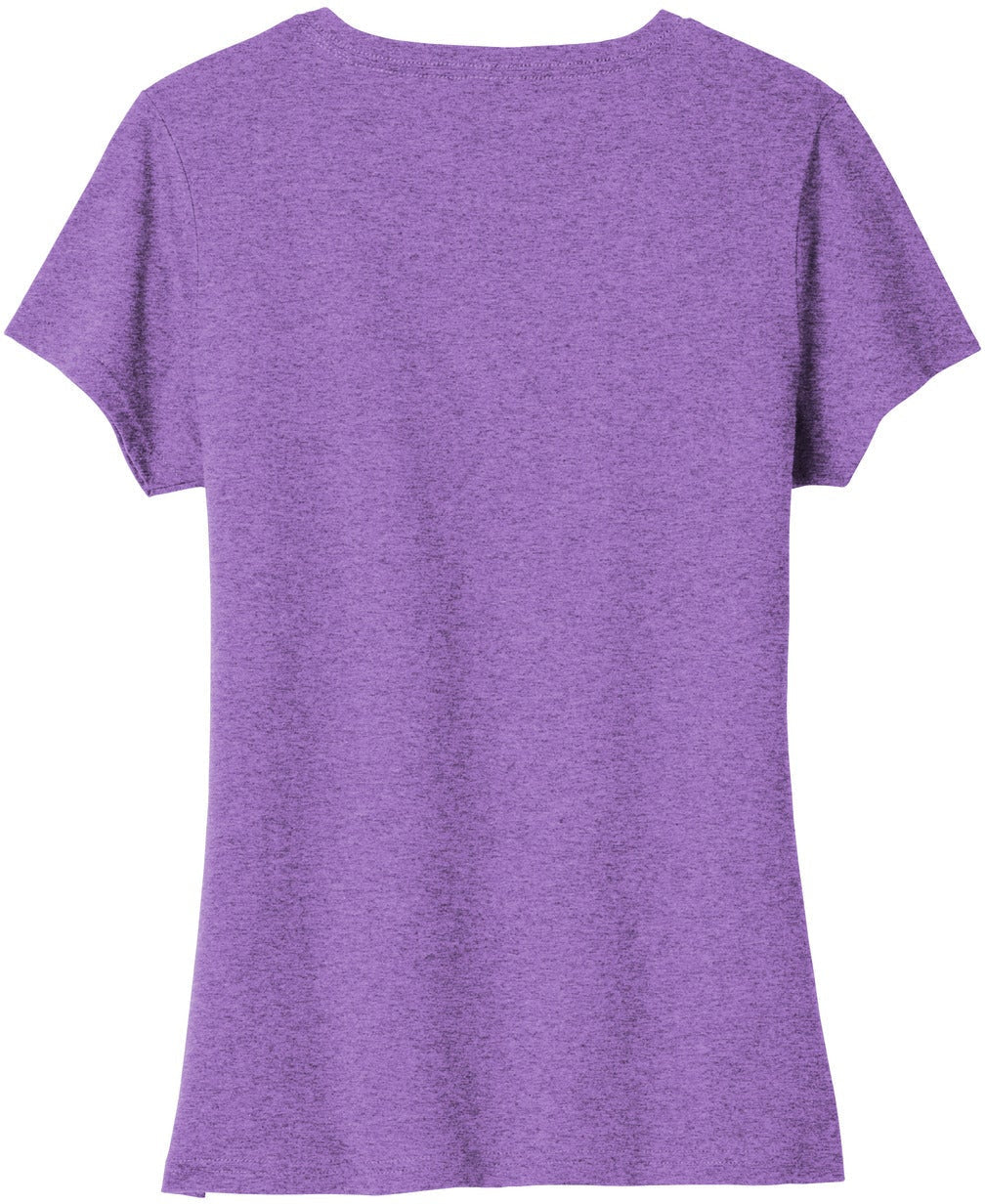 no-logo Port & Company Ladies Tri-Blend V-Neck Tee-Regular-Port & Company-Thread Logic