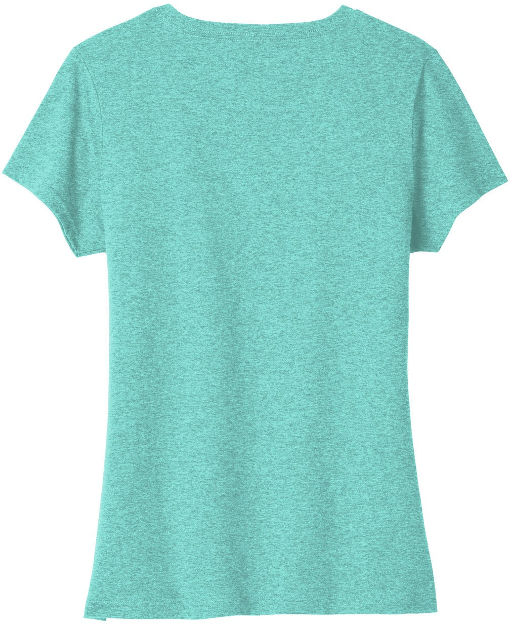 no-logo Port & Company Ladies Tri-Blend V-Neck Tee-Regular-Port & Company-Thread Logic