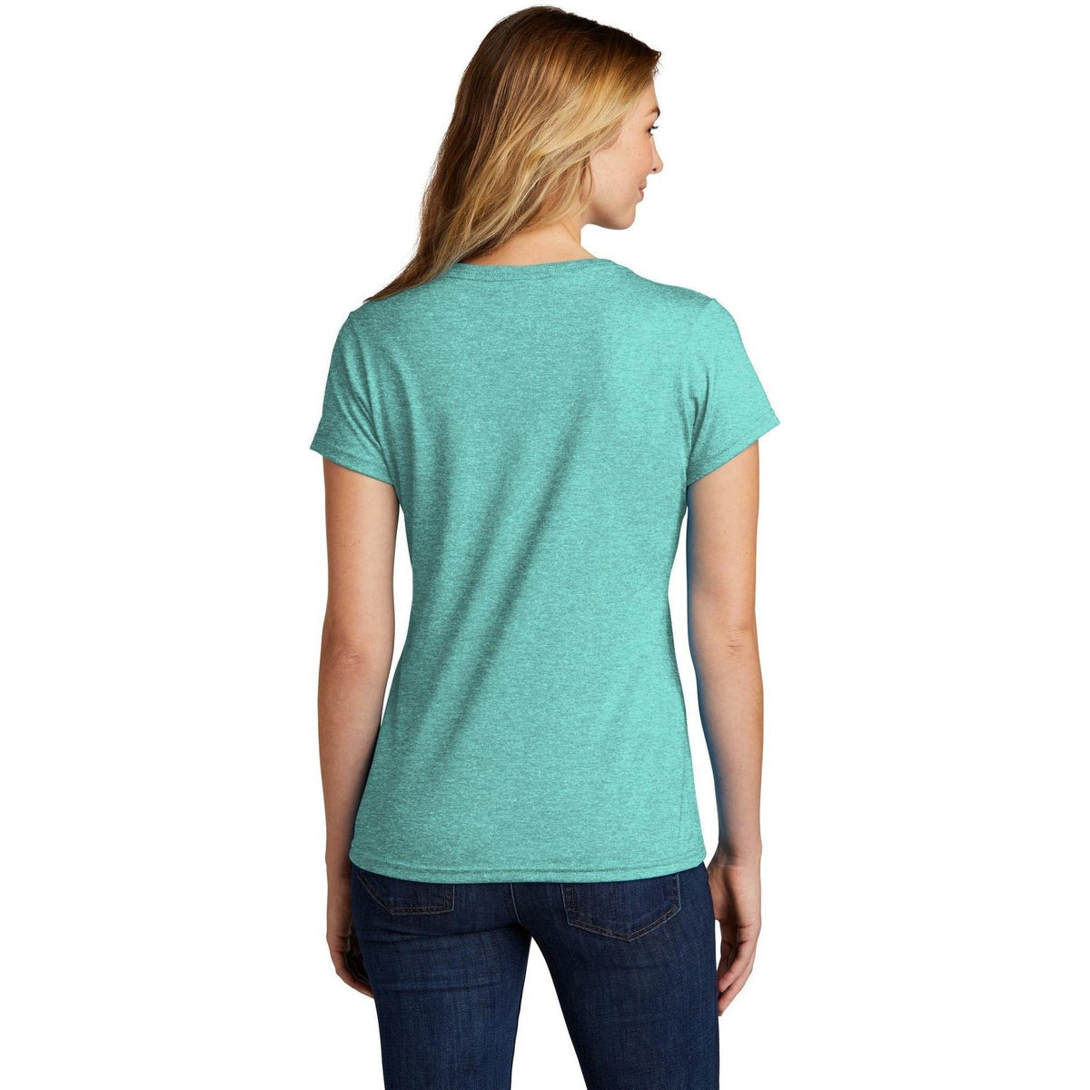 no-logo Port & Company Ladies Tri-Blend V-Neck Tee-Regular-Port & Company-Thread Logic