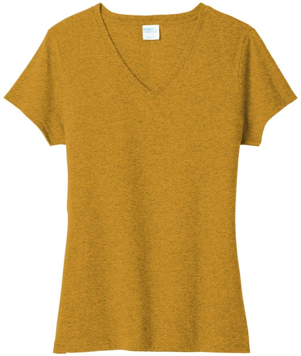 Port & Company Ladies Tri-Blend V-Neck Tee