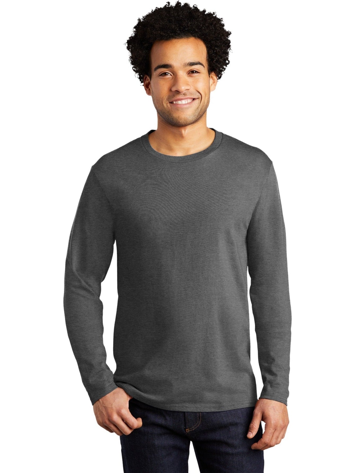 no-logo Port & Company Long Sleeve Bouncer Tee-Regular-Port & Company-Thread Logic