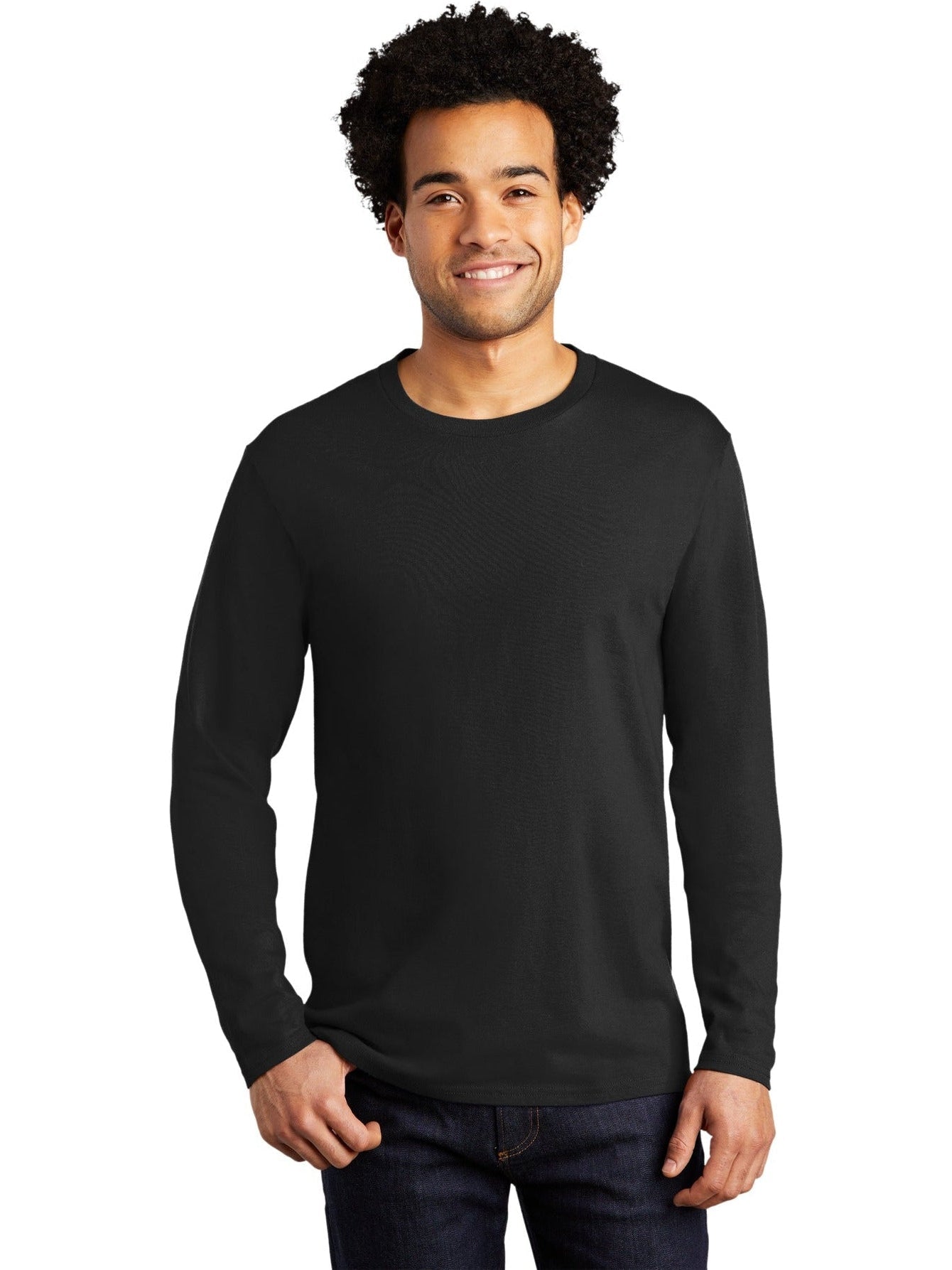 no-logo Port & Company Long Sleeve Bouncer Tee-Regular-Port & Company-Thread Logic