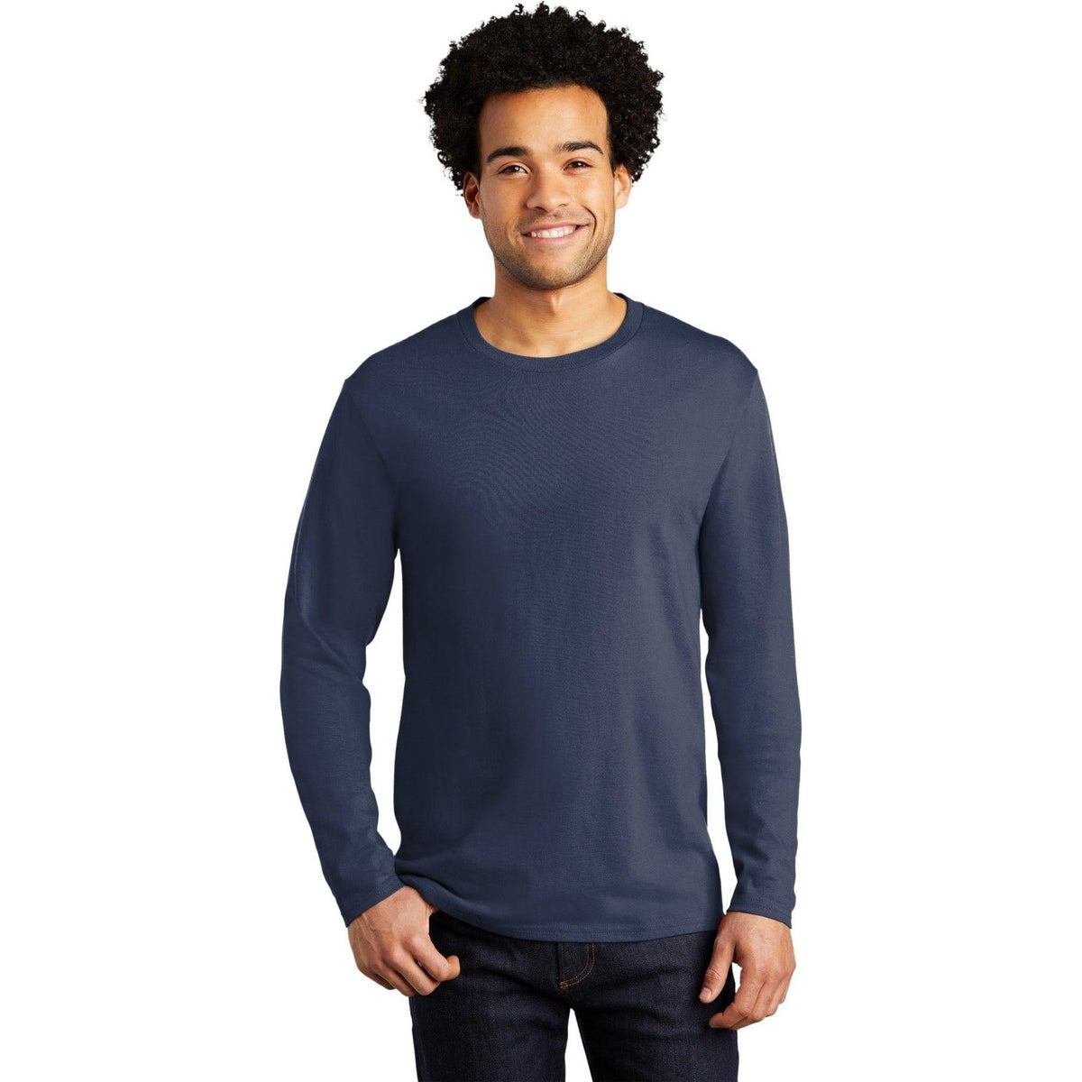 no-logo Port & Company Long Sleeve Bouncer Tee-Regular-Port & Company-Thread Logic