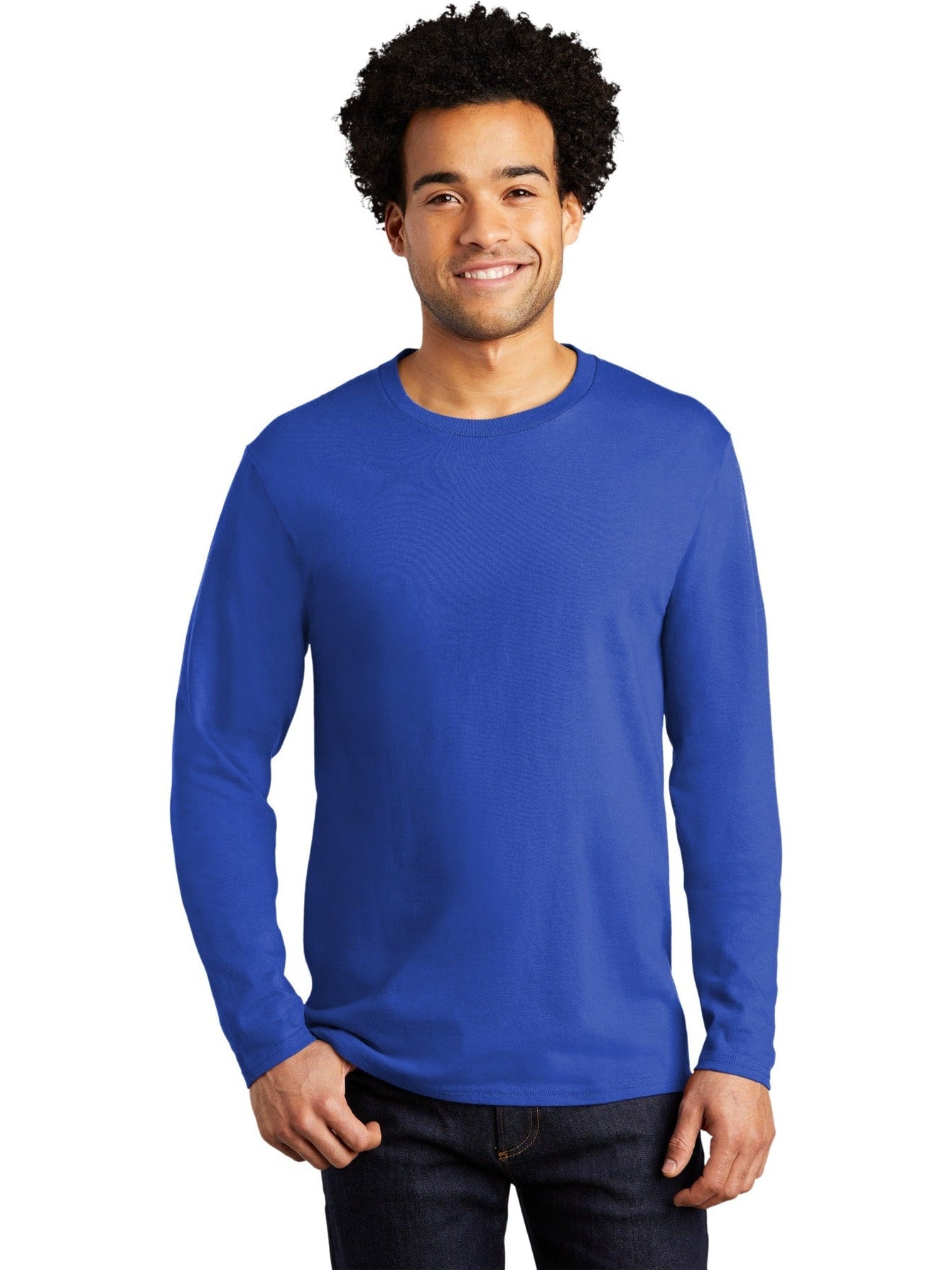 no-logo Port & Company Long Sleeve Bouncer Tee-Regular-Port & Company-Thread Logic