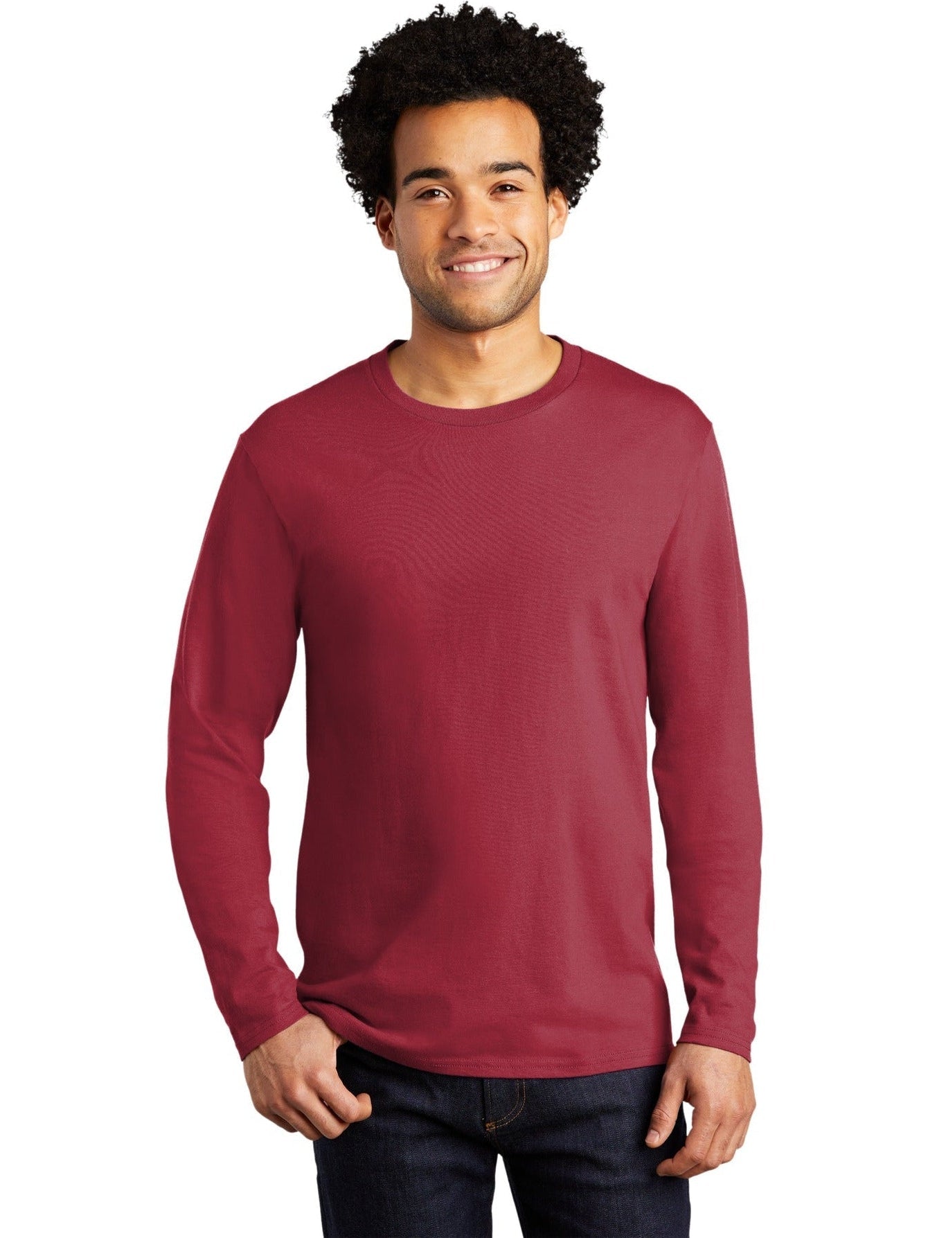 no-logo Port & Company Long Sleeve Bouncer Tee-Regular-Port & Company-Thread Logic