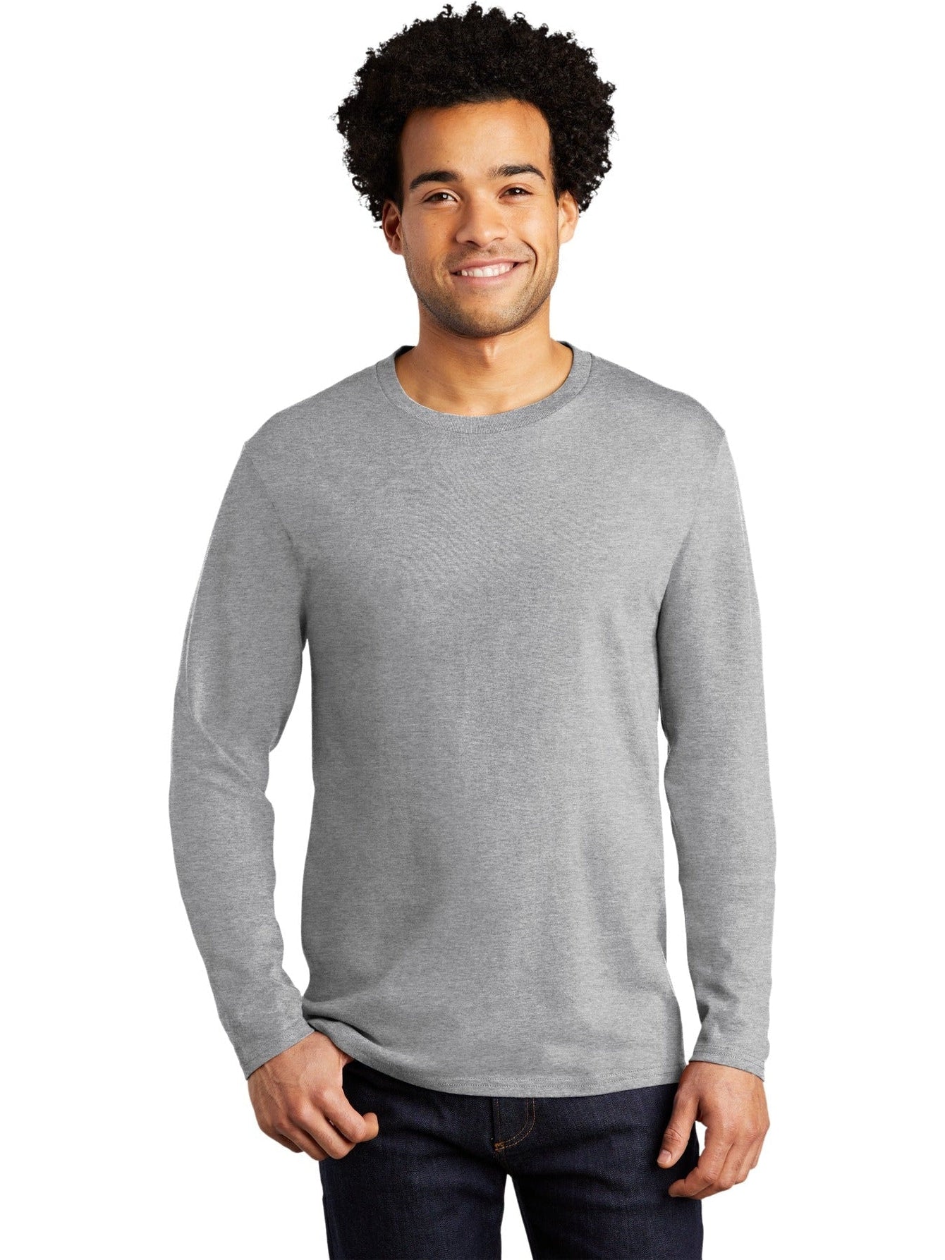 no-logo Port & Company Long Sleeve Bouncer Tee-Regular-Port & Company-Thread Logic