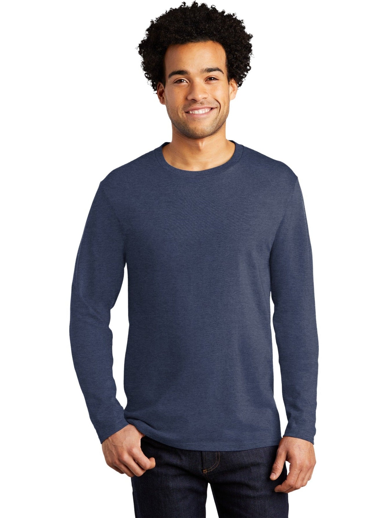 no-logo Port & Company Long Sleeve Bouncer Tee-Regular-Port & Company-Thread Logic