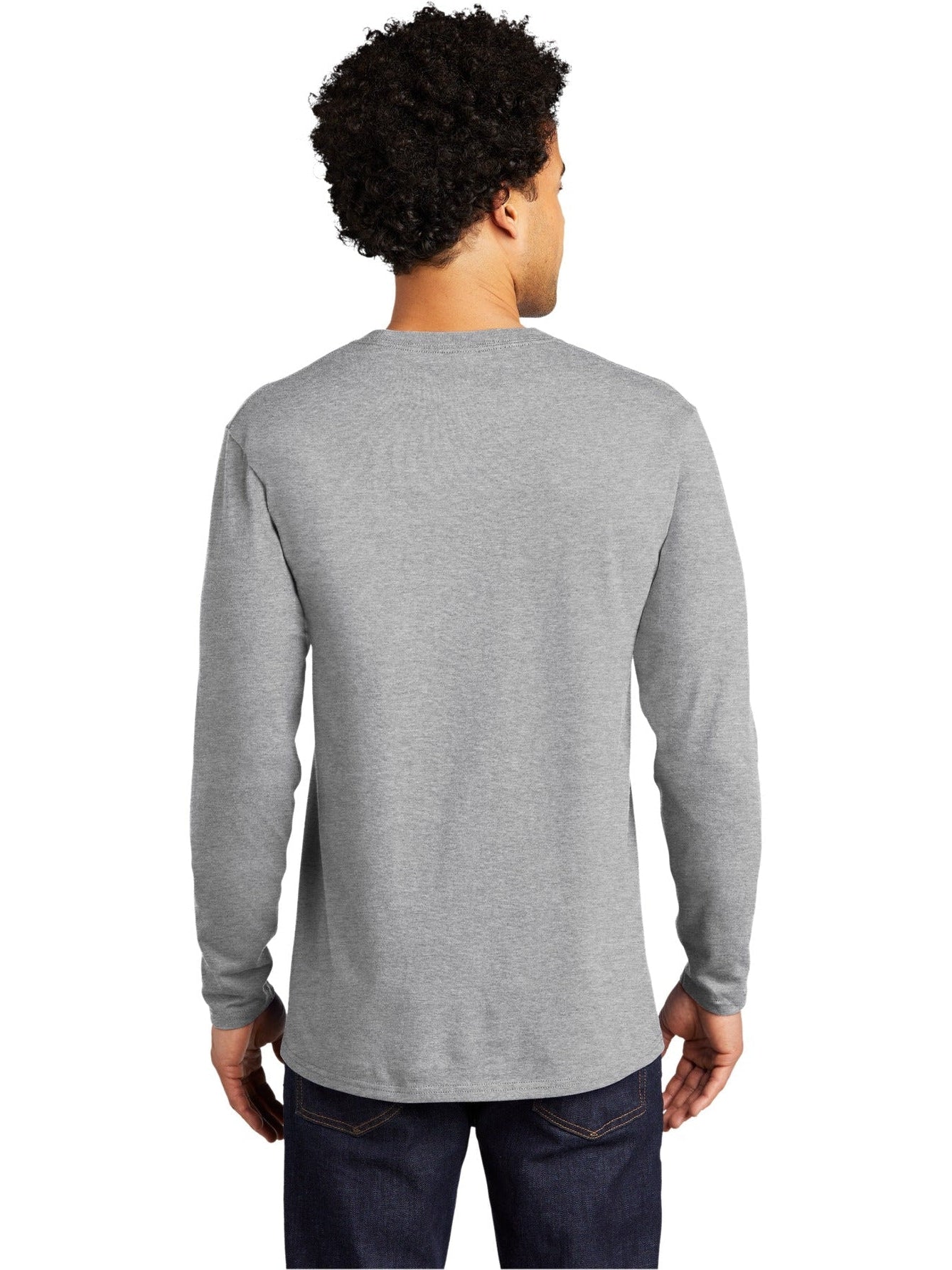 no-logo Port & Company Long Sleeve Bouncer Tee-Regular-Port & Company-Thread Logic