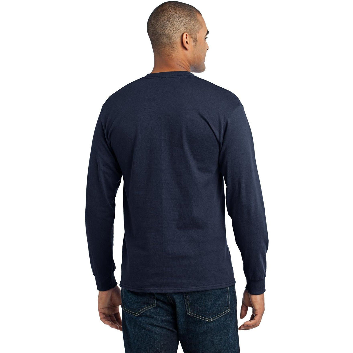 no-logo Port & Company Long Sleeve Core Blend Tee-Regular-Port & Company-Thread Logic