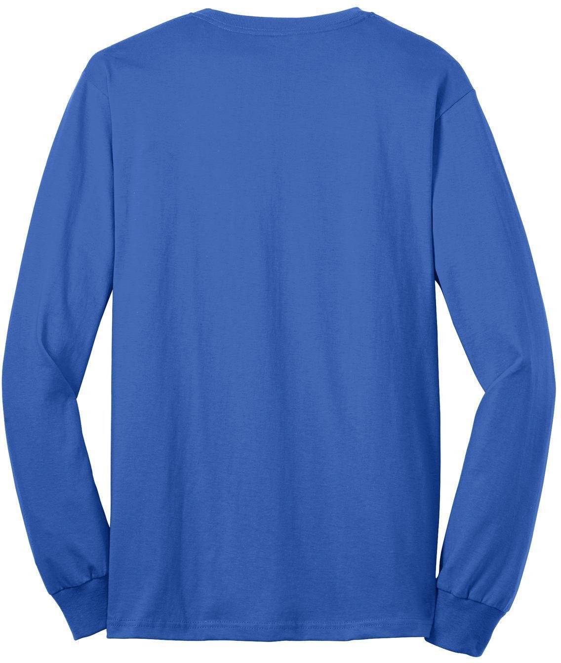 no-logo Port & Company Long Sleeve Core Blend Tee-Regular-Port & Company-Thread Logic