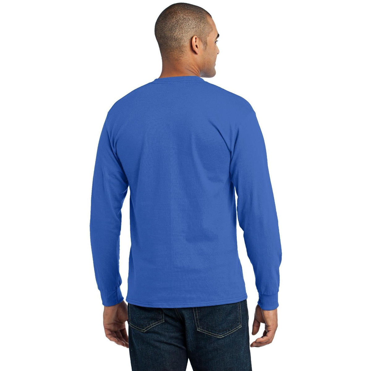 no-logo Port & Company Long Sleeve Core Blend Tee-Regular-Port & Company-Thread Logic
