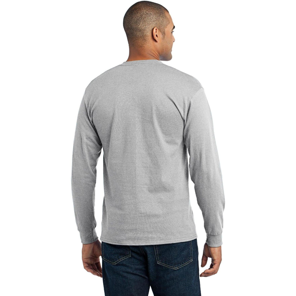 no-logo Port & Company Long Sleeve Core Blend Tee-Regular-Port & Company-Thread Logic