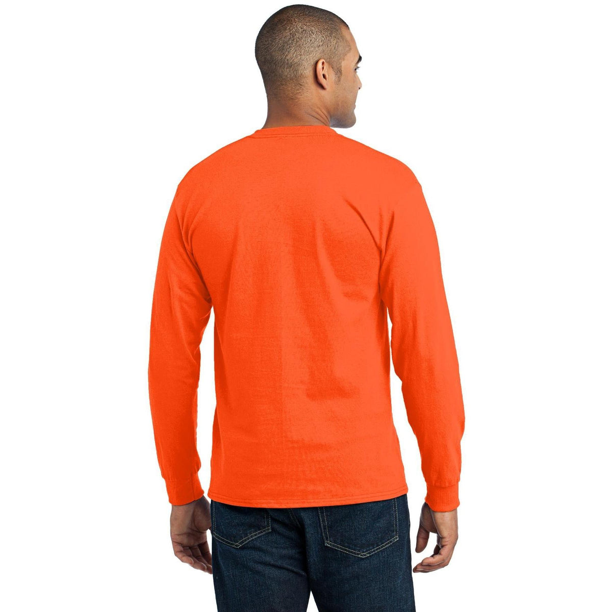 no-logo Port & Company Long Sleeve Core Blend Tee-Regular-Port & Company-Thread Logic