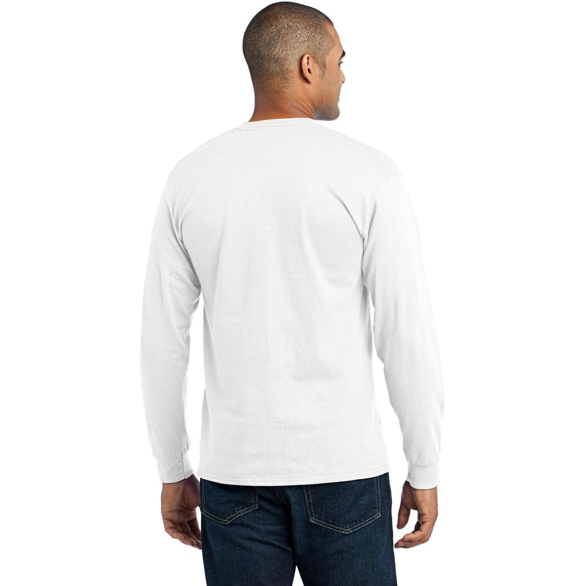 no-logo Port & Company Long Sleeve Core Blend Tee-Regular-Port & Company-Thread Logic