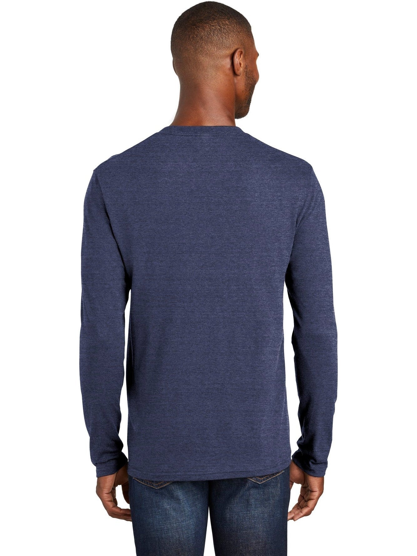 no-logo Port & Company Long Sleeve Fan Favorite Blend Tee-Regular-Port & Company-Thread Logic