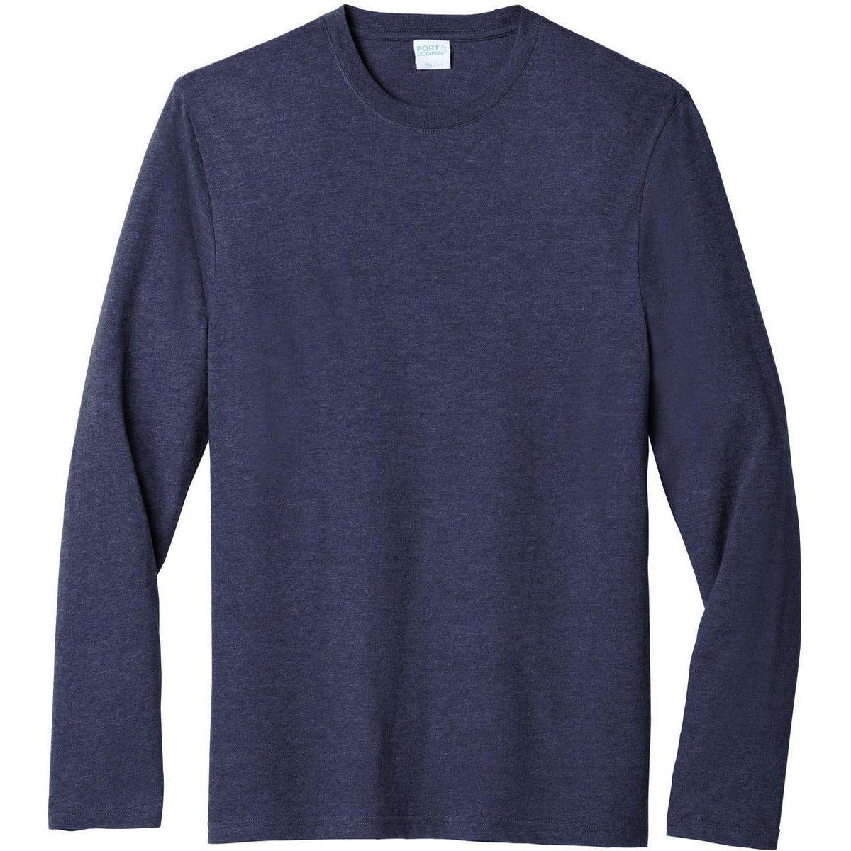 no-logo Port & Company Long Sleeve Fan Favorite Blend Tee