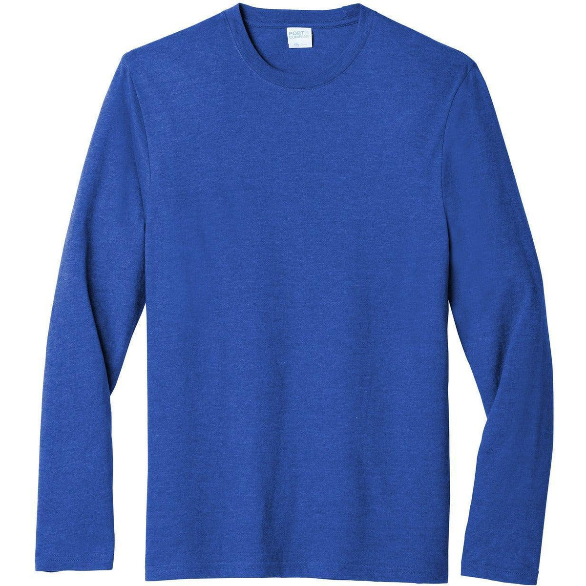 no-logo Port & Company Long Sleeve Fan Favorite Blend Tee