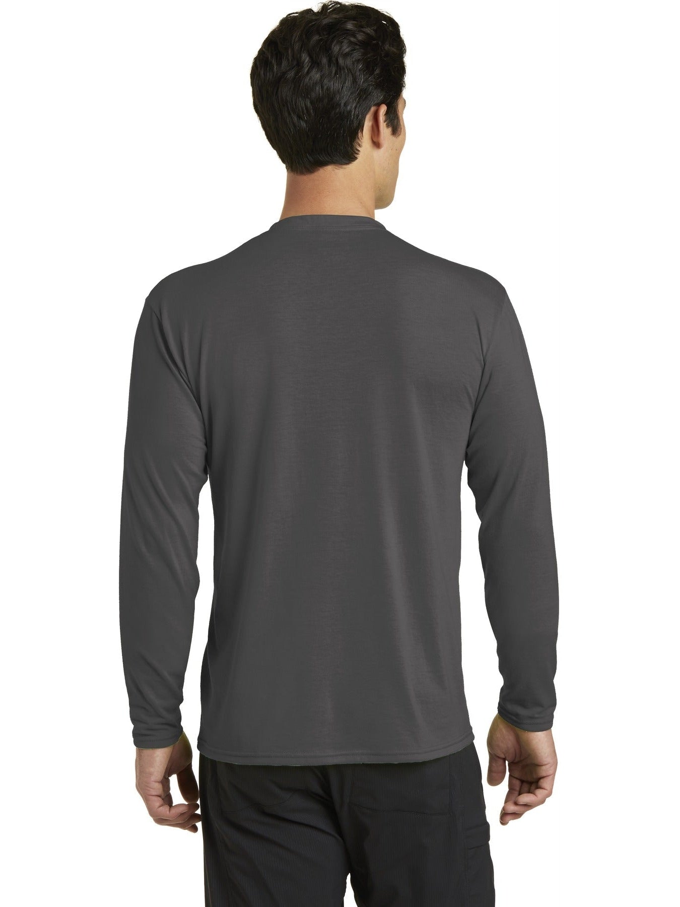 no-logo Port & Company Long Sleeve Performance Blend Tee-Regular-Port & Company-Thread Logic