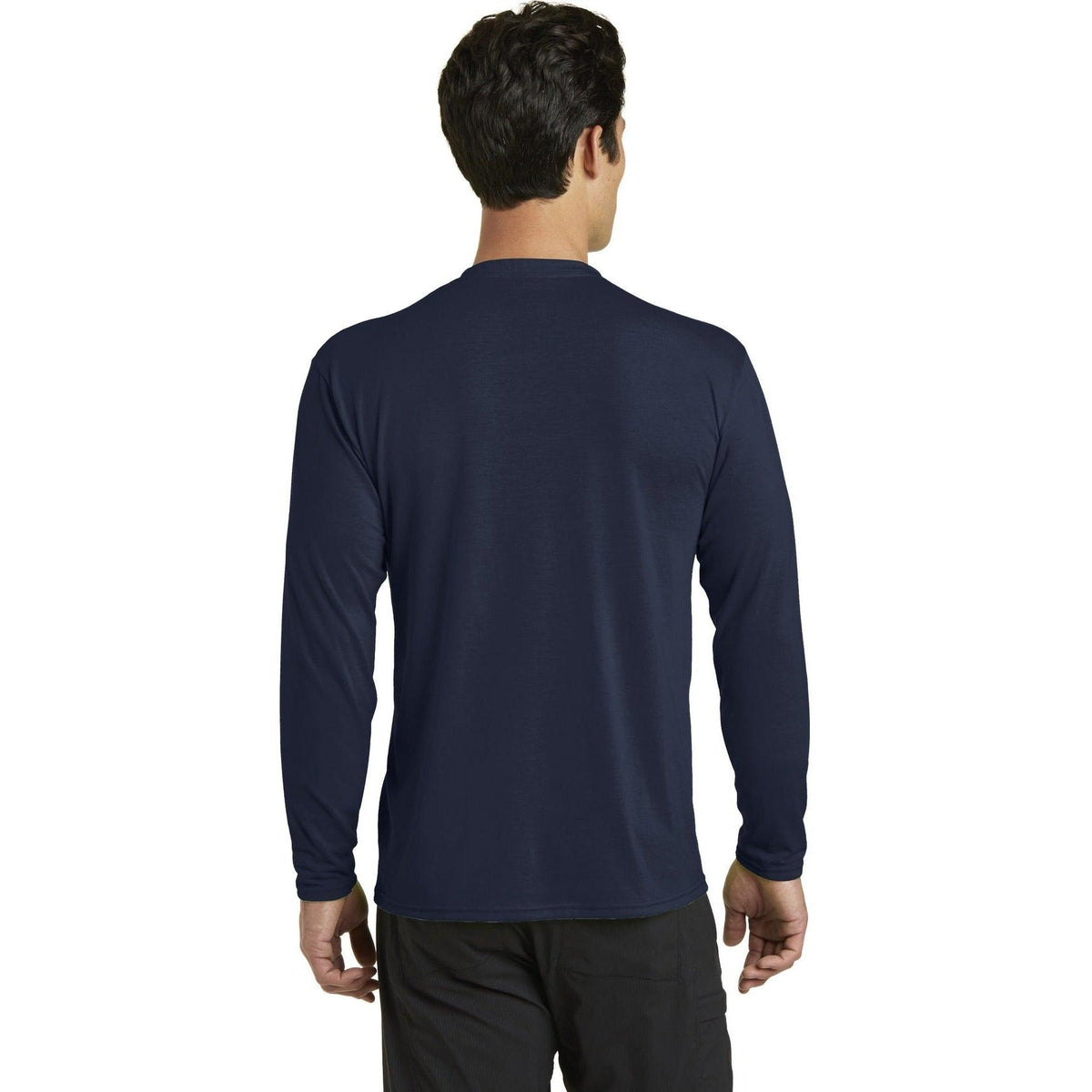 no-logo Port & Company Long Sleeve Performance Blend Tee-Regular-Port & Company-Thread Logic