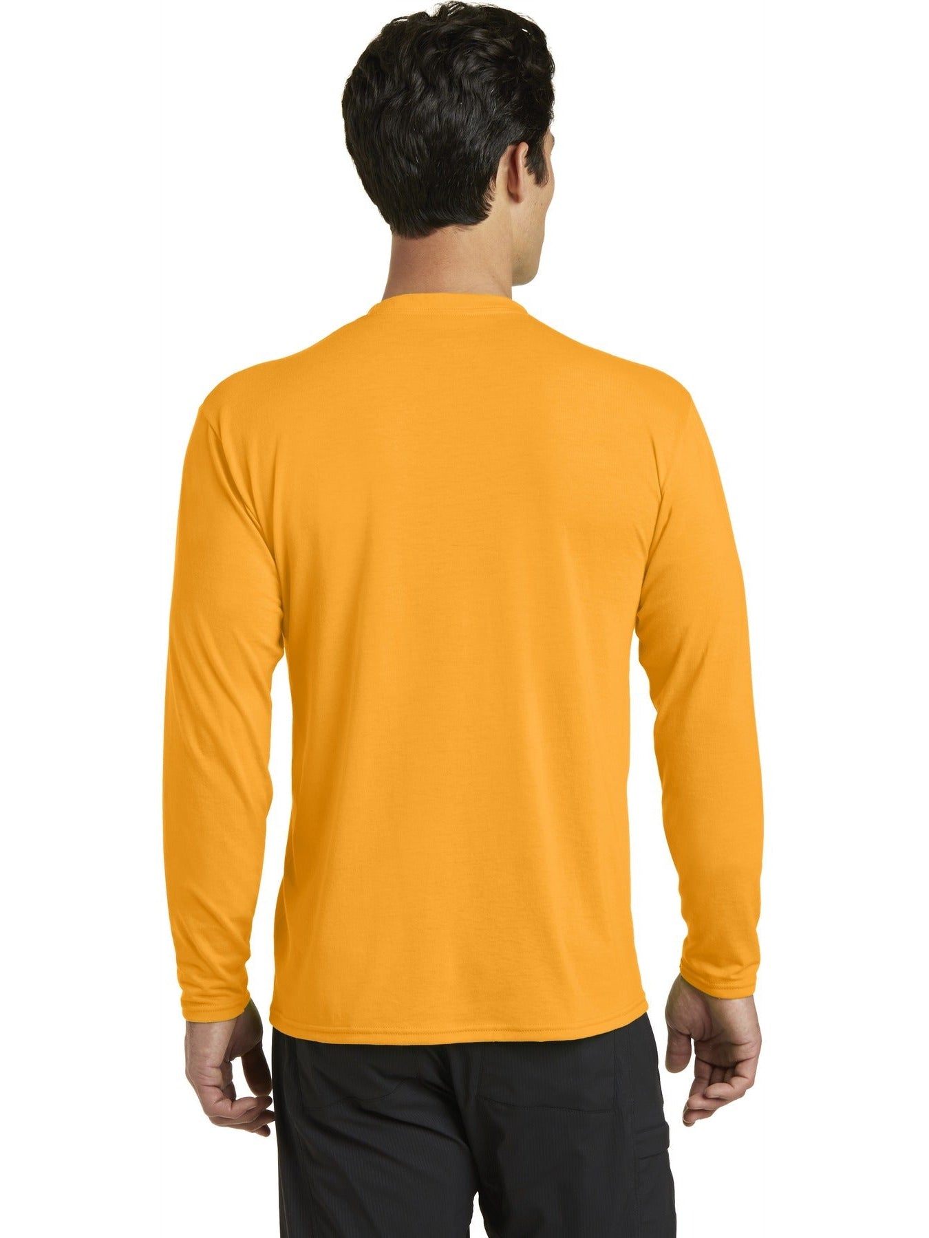 no-logo Port & Company Long Sleeve Performance Blend Tee-Regular-Port & Company-Thread Logic