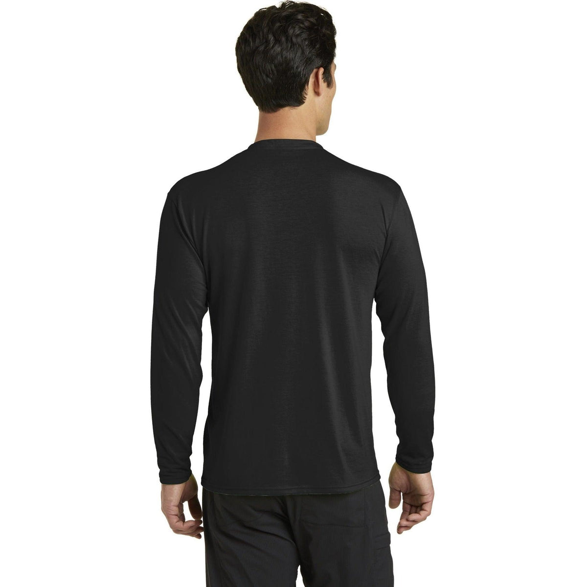 no-logo Port & Company Long Sleeve Performance Blend Tee-Regular-Port & Company-Thread Logic