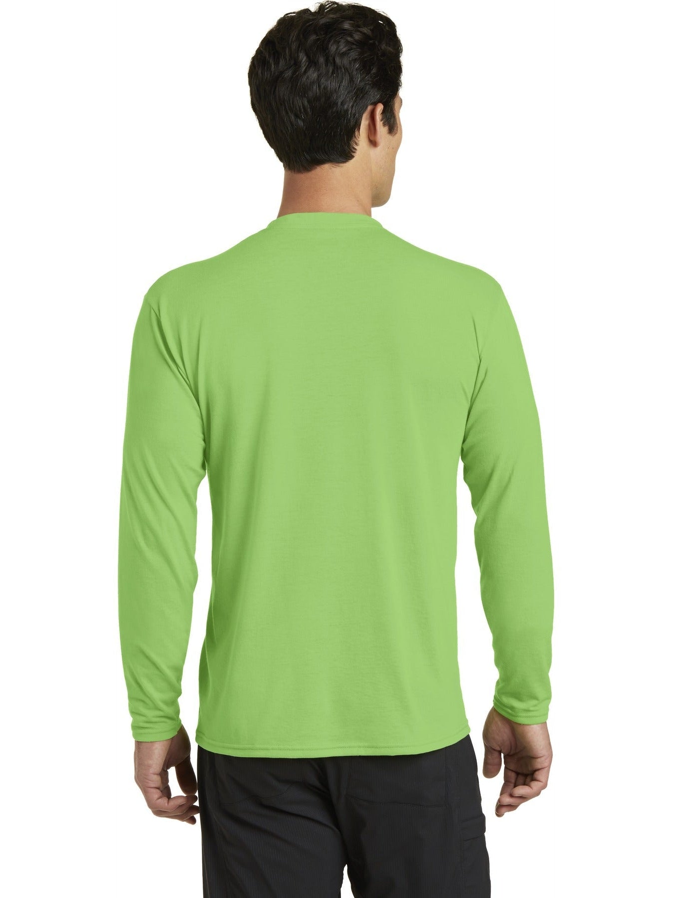 no-logo Port & Company Long Sleeve Performance Blend Tee-Regular-Port & Company-Thread Logic