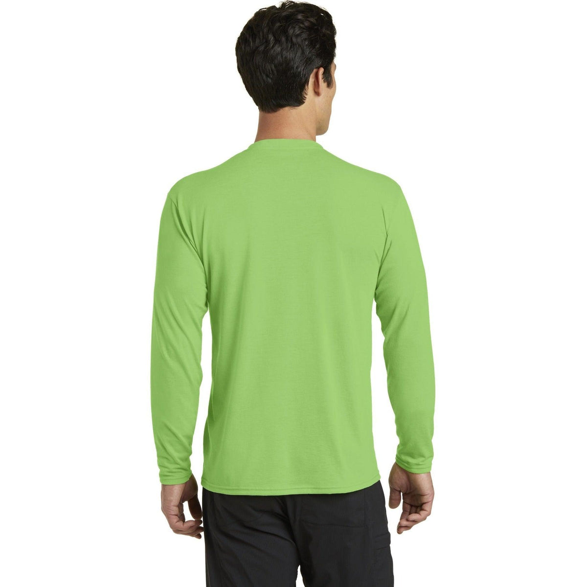 no-logo Port & Company Long Sleeve Performance Blend Tee-Regular-Port & Company-Thread Logic