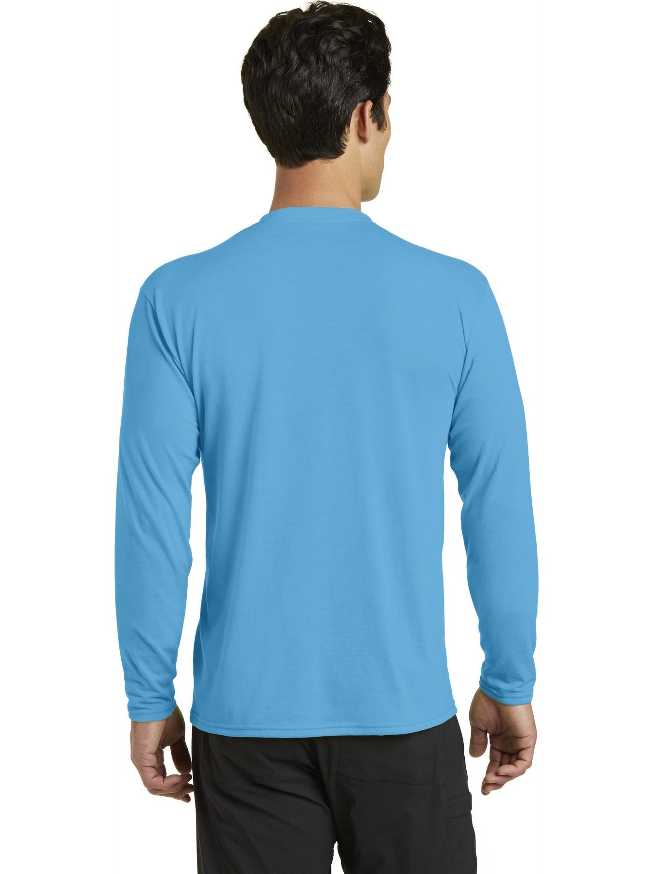 no-logo Port & Company Long Sleeve Performance Blend Tee-Regular-Port & Company-Thread Logic