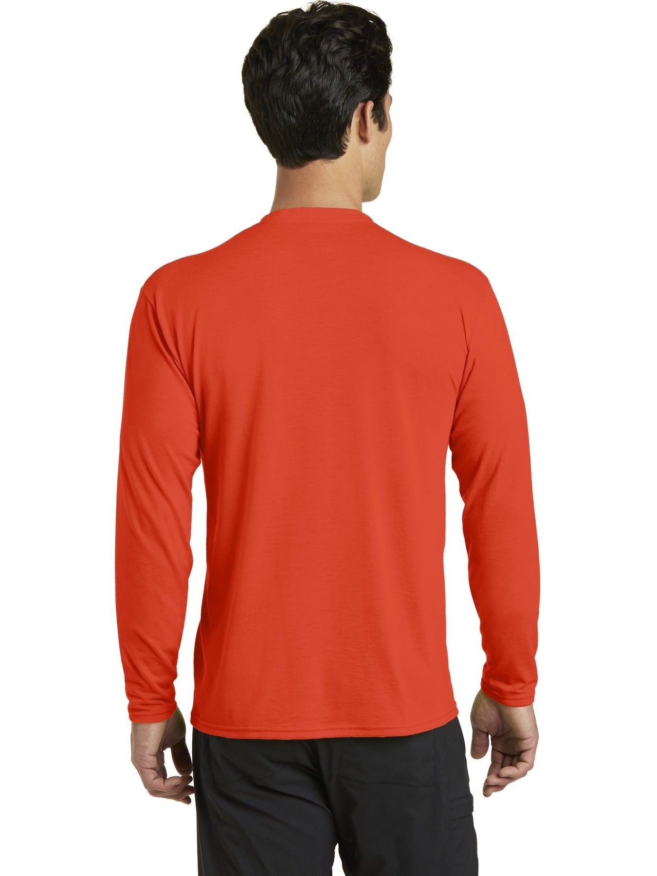 no-logo Port & Company Long Sleeve Performance Blend Tee-Regular-Port & Company-Thread Logic