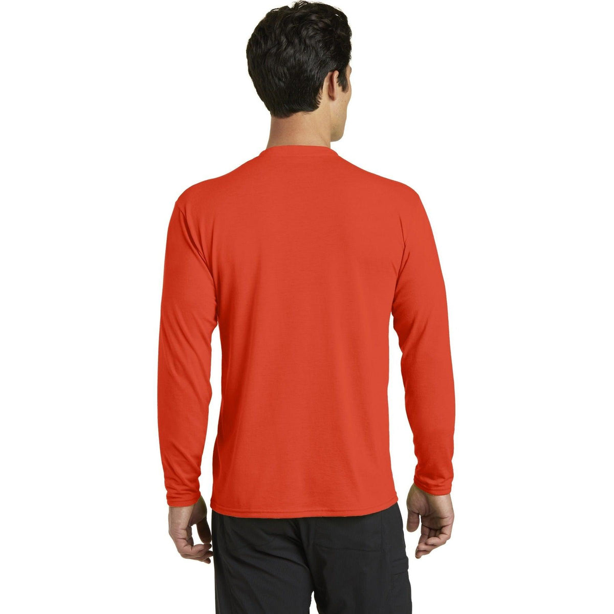 no-logo Port & Company Long Sleeve Performance Blend Tee-Regular-Port & Company-Thread Logic