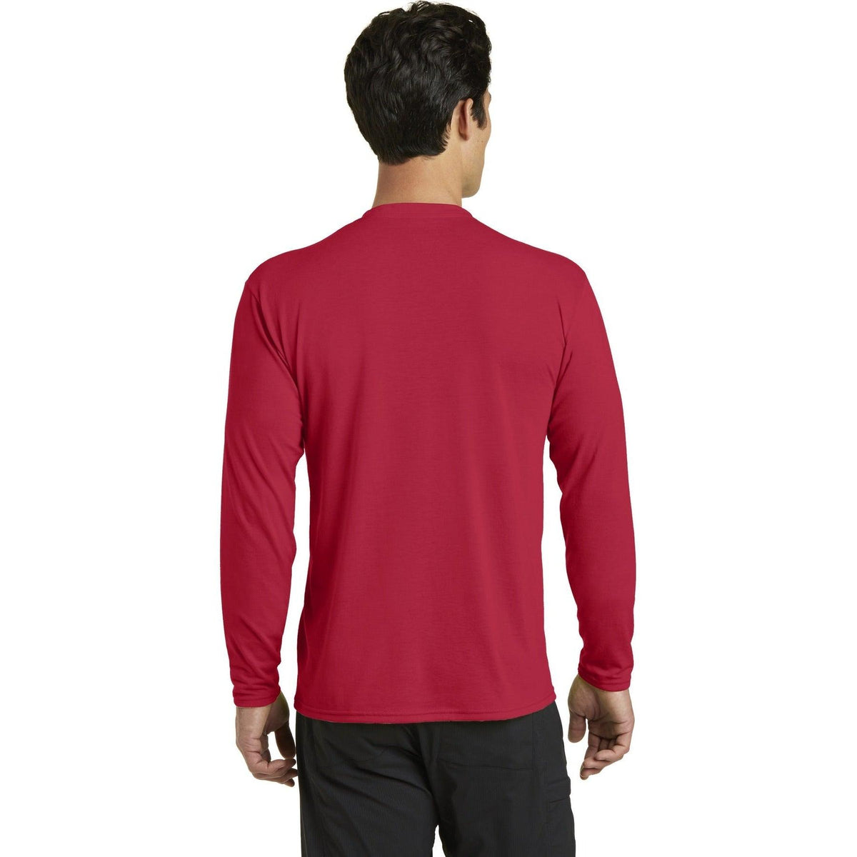no-logo Port & Company Long Sleeve Performance Blend Tee-Regular-Port & Company-Thread Logic