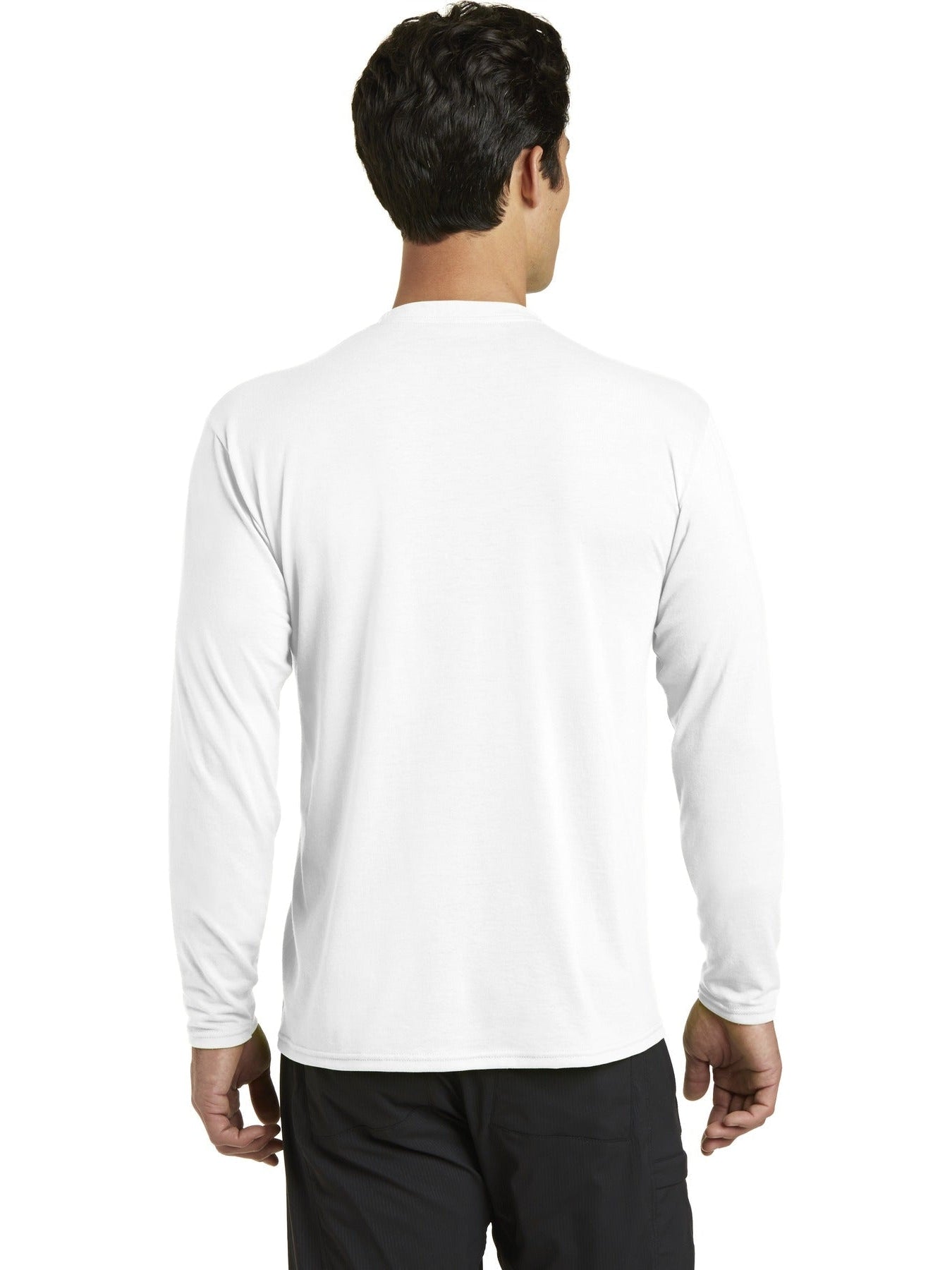 no-logo Port & Company Long Sleeve Performance Blend Tee-Regular-Port & Company-Thread Logic