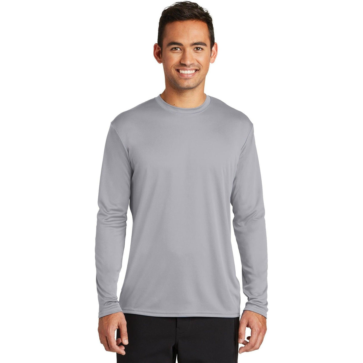 no-logo Port & Company Long Sleeve Performance Tee-Regular-Port & Company-Thread Logic