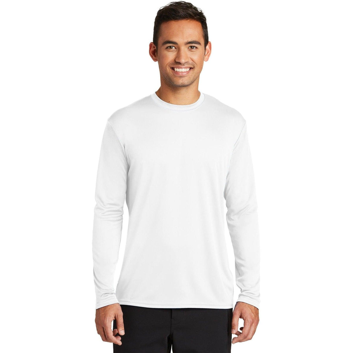 no-logo Port & Company Long Sleeve Performance Tee-Regular-Port & Company-Thread Logic