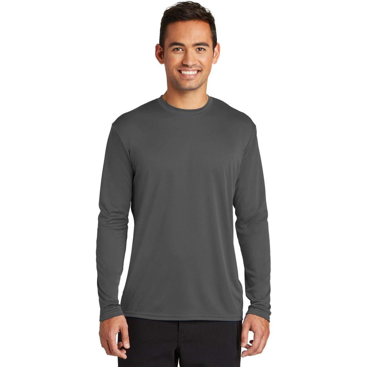 no-logo Port & Company Long Sleeve Performance Tee-Regular-Port & Company-Thread Logic