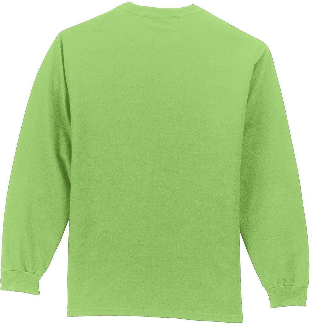 no-logo Port & Company Long Sleeve T-Shirt with Pocket-Regular-Port & Company-Thread Logic