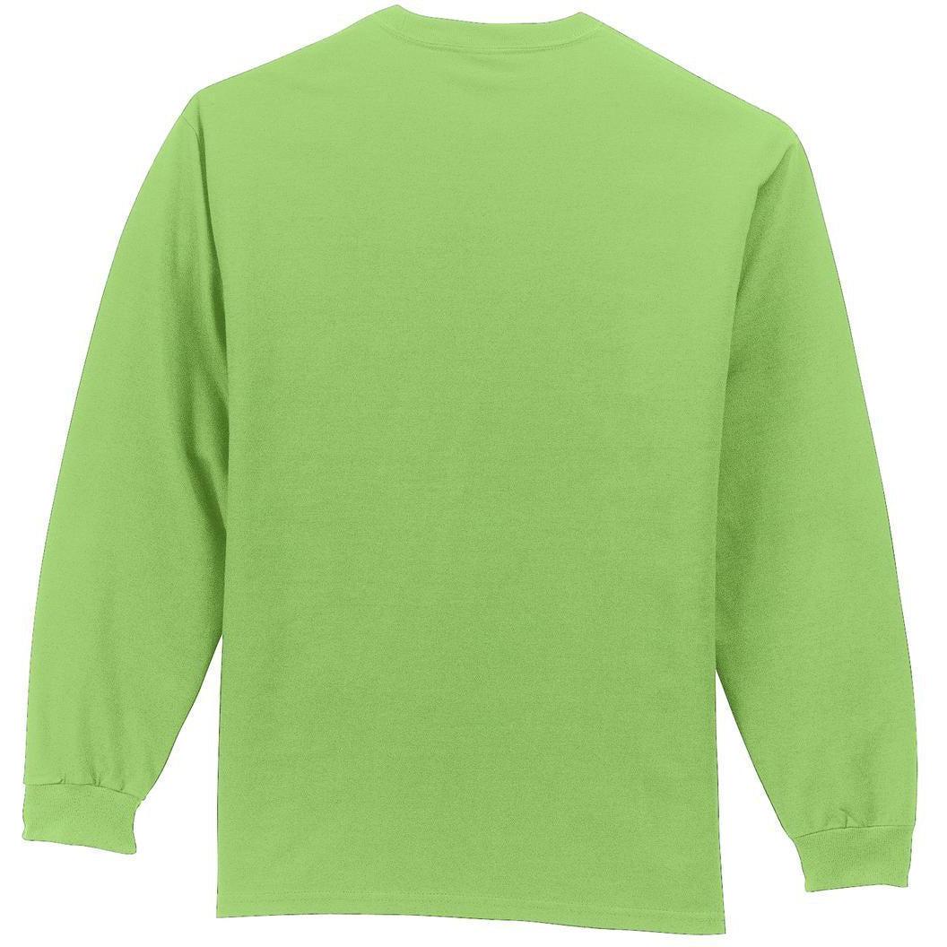 no-logo Port & Company Long Sleeve T-Shirt with Pocket-Regular-Port & Company-Thread Logic