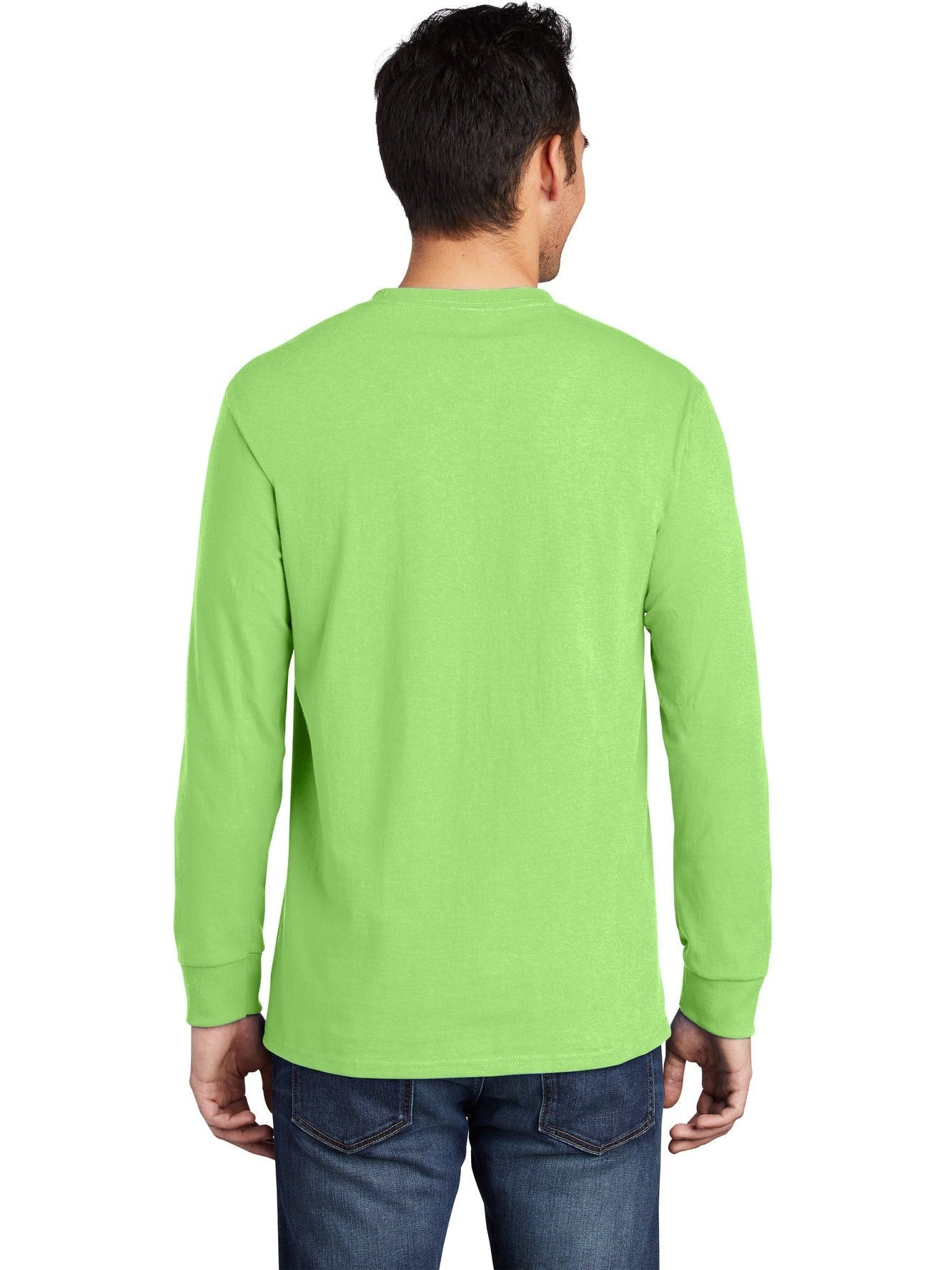 no-logo Port & Company Long Sleeve T-Shirt with Pocket-Regular-Port & Company-Thread Logic