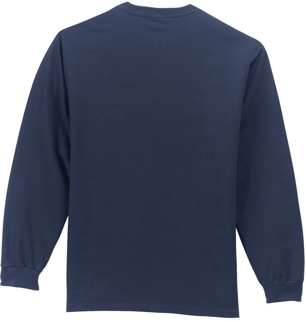 no-logo Port & Company Long Sleeve T-Shirt with Pocket-Regular-Port & Company-Thread Logic
