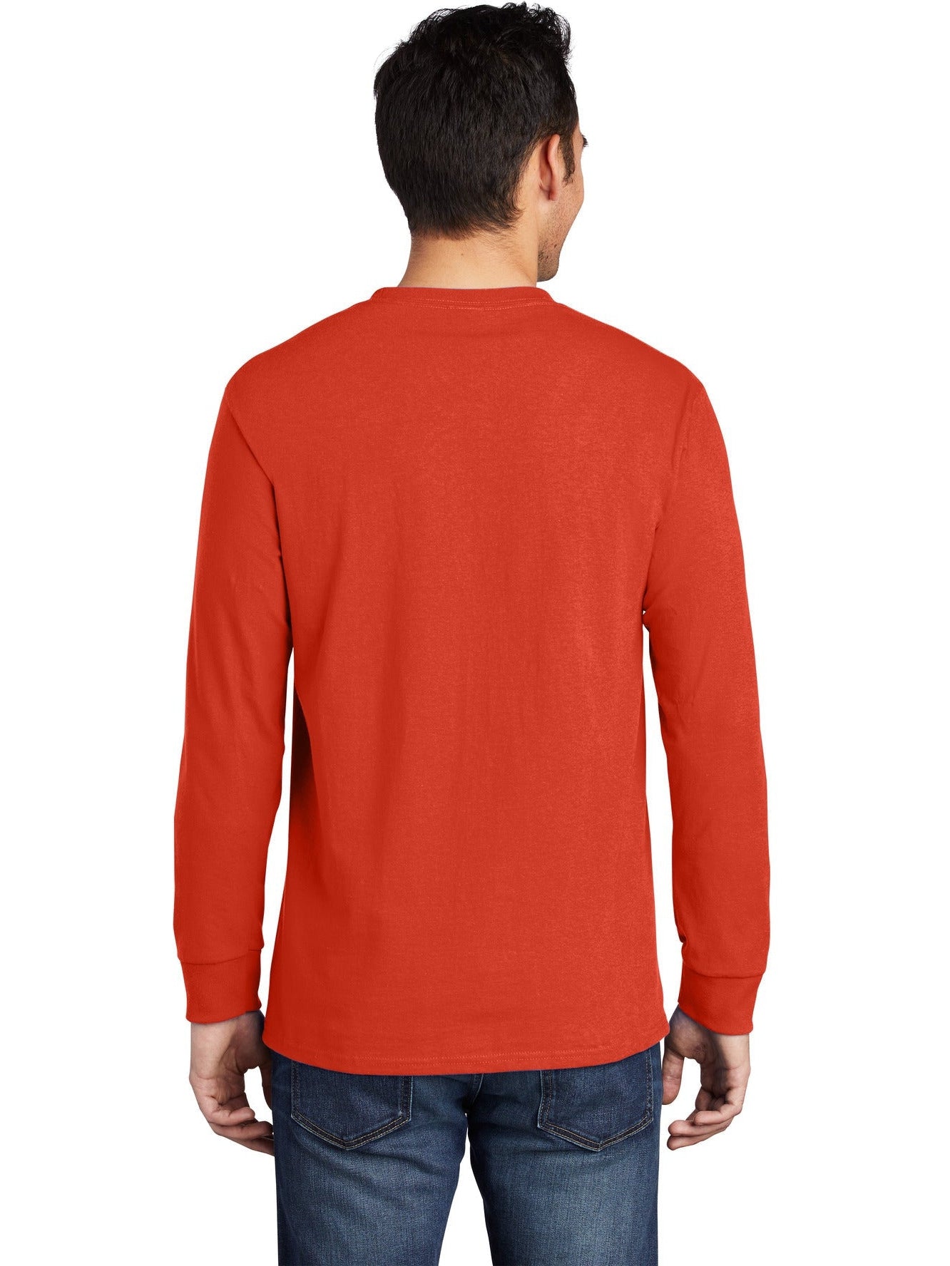 no-logo Port & Company Long Sleeve T-Shirt with Pocket-Regular-Port & Company-Thread Logic