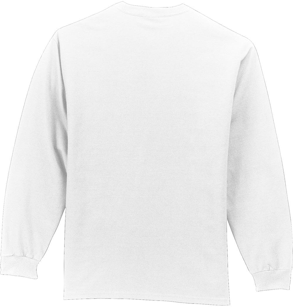 no-logo Port & Company Long Sleeve T-Shirt with Pocket-Regular-Port & Company-Thread Logic