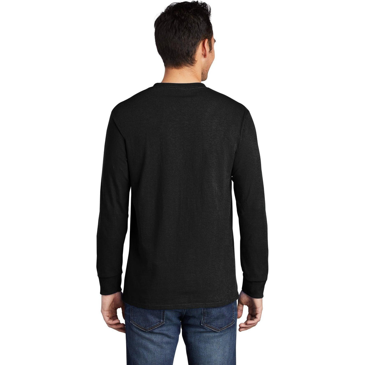 no-logo Port & Company Long Sleeve T-Shirt with Pocket-Regular-Port & Company-Thread Logic